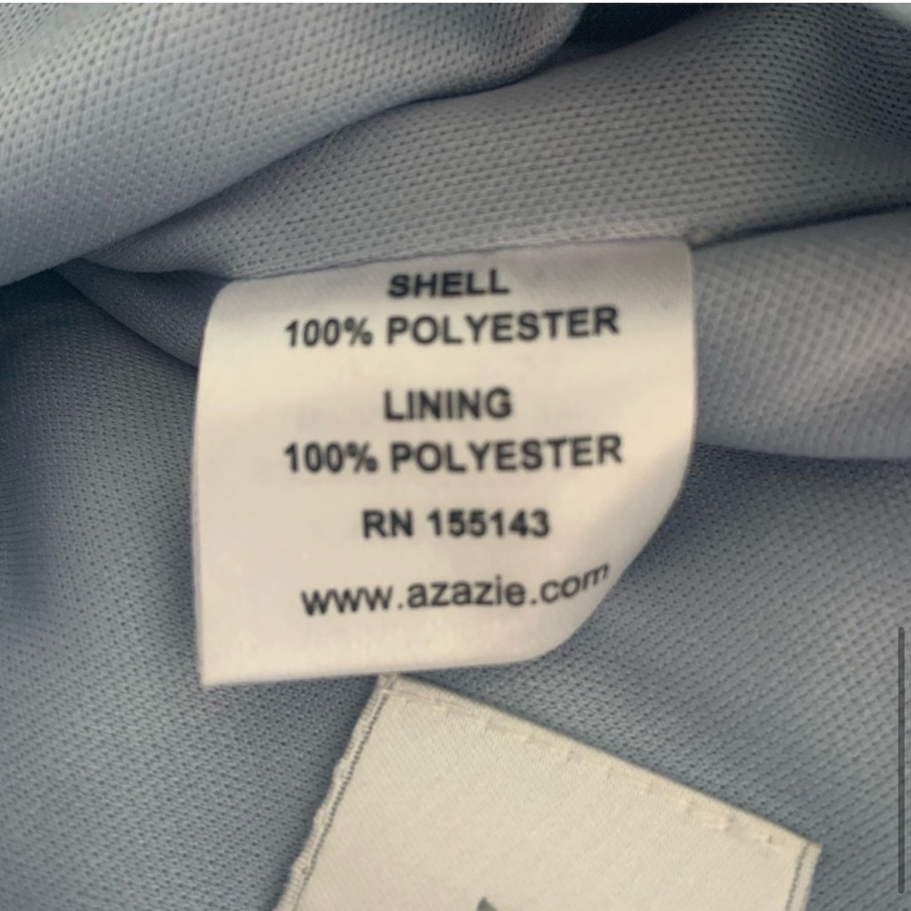 Azazie Dusty Blue Tanicia dress, size A0 - Picture 9 of 11